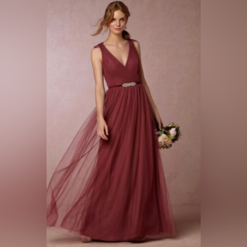 ANTHROPOLOGIE BHLDN WATTERS RUSTY ROSE PIPPA WEDDING BRIDESMAID MAXI DRESS 2